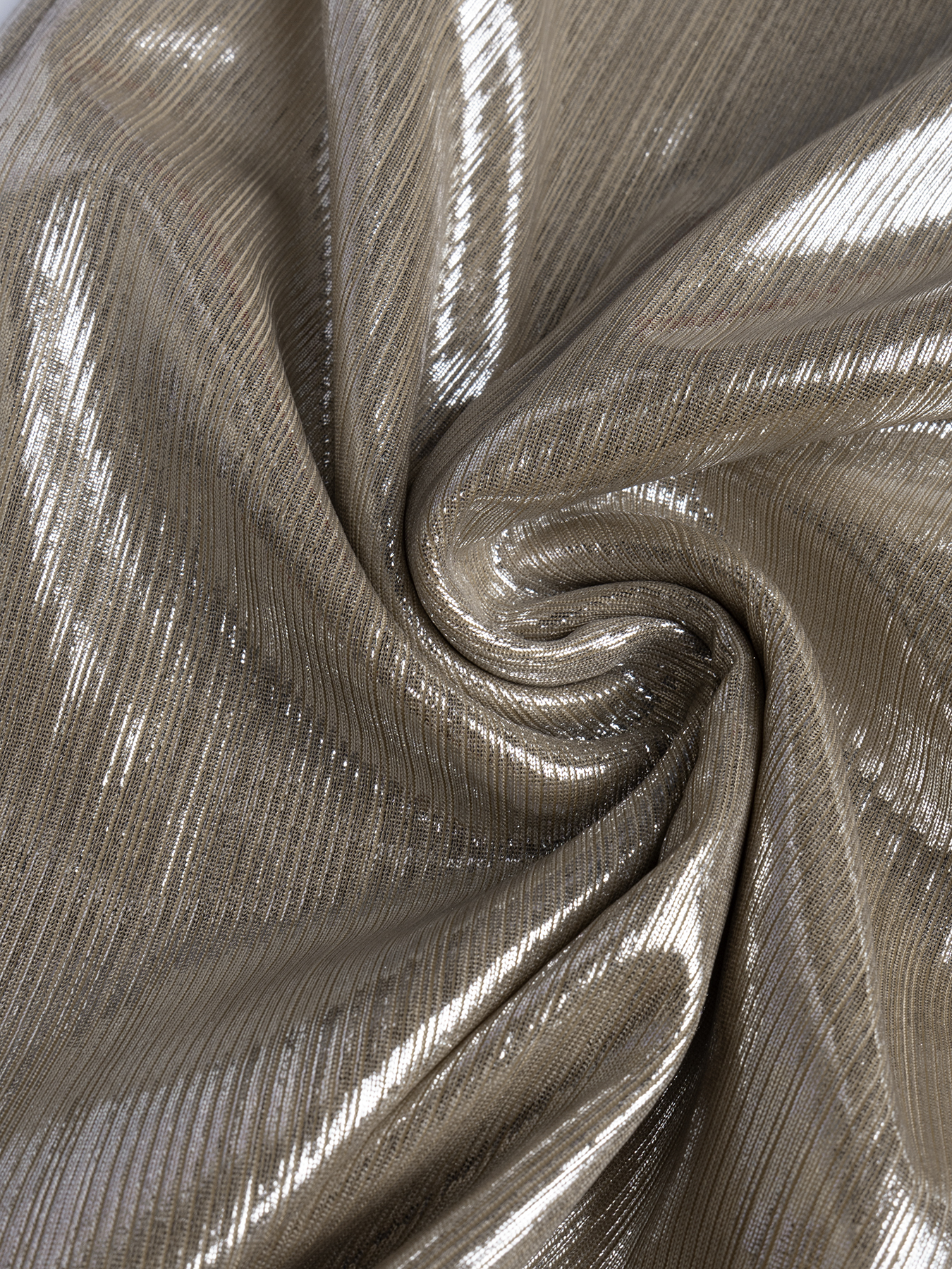 Woman's Metallic Deep V Cowl Neck Halter Mini Dress