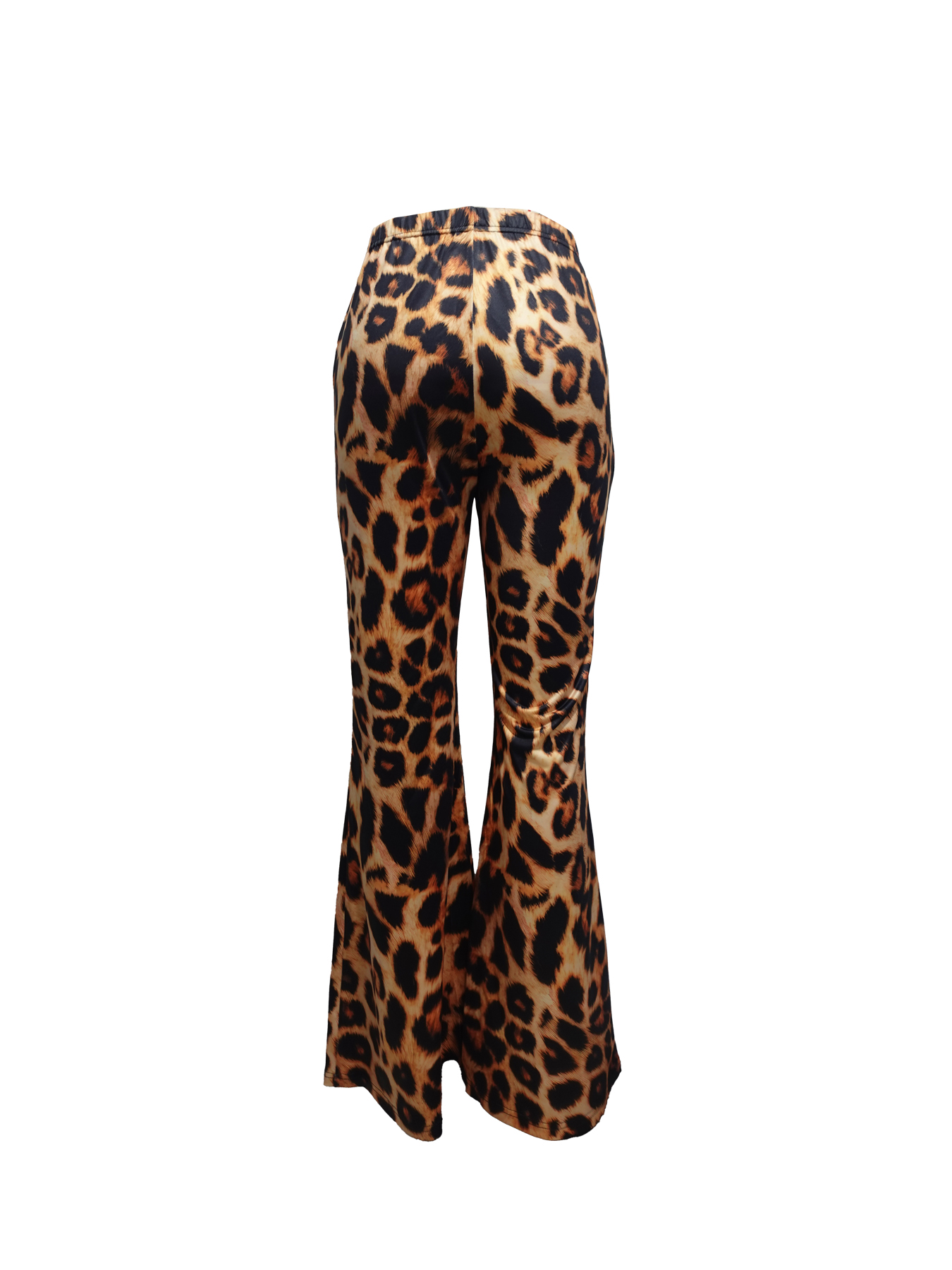 Women's Leopard Print Flare Pants