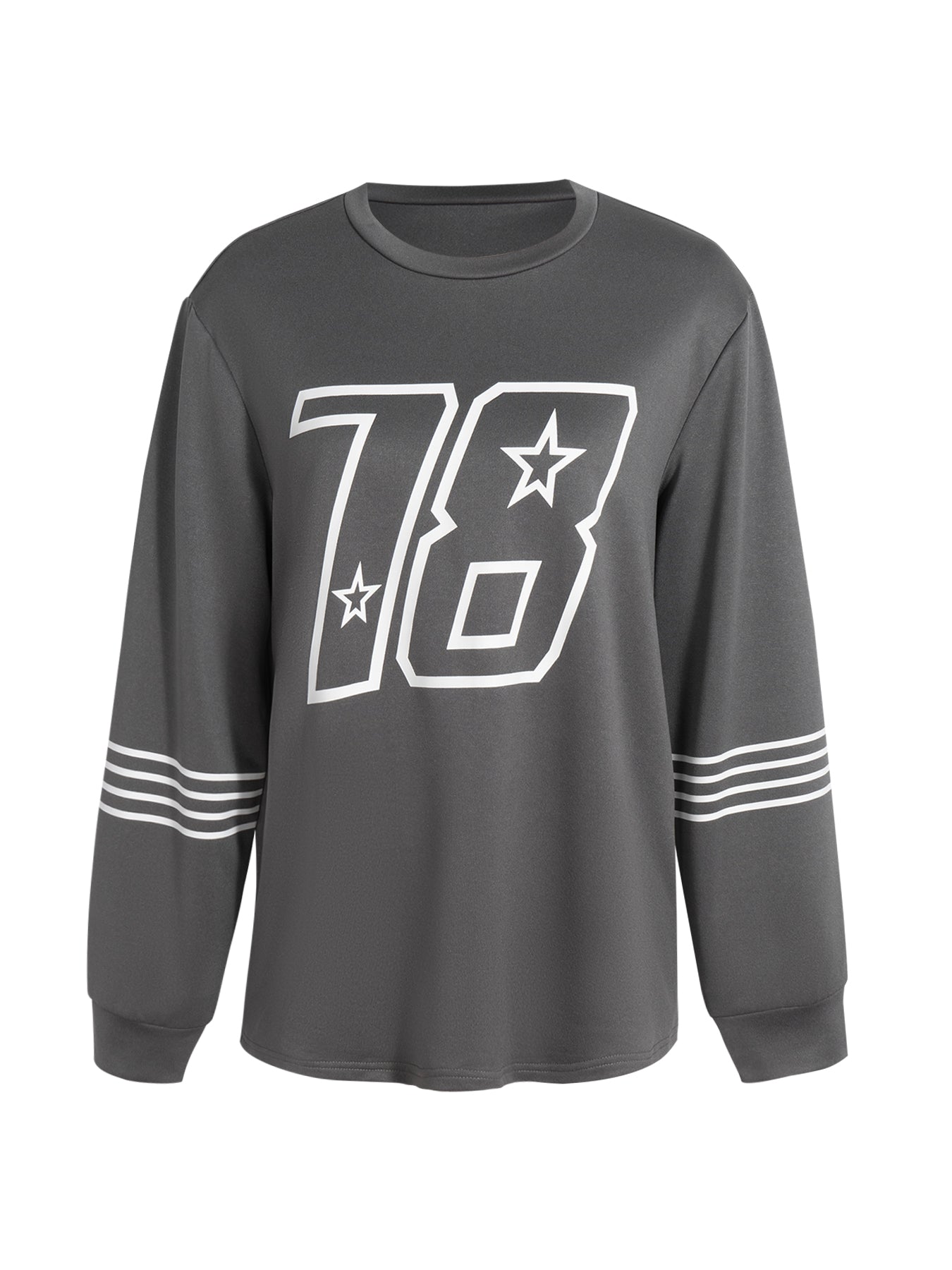 Y2K Distressed Graphic Tee - Grey Oversized Streetwear Top w/ Digital Letter Print-Aetheryn