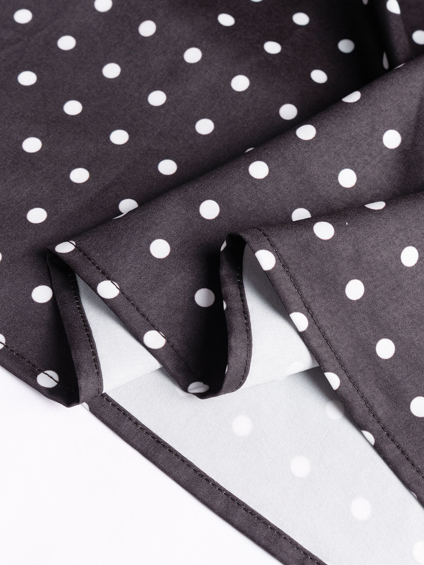 Woman's Polka Dot Lace Cami Maxi Dress with Neck Tie