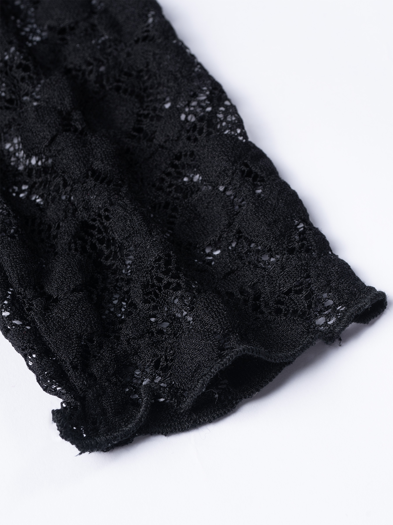 Black lace halter dress, long sleeve slimming fishtail dress, dinner party hot girl style sexy dress