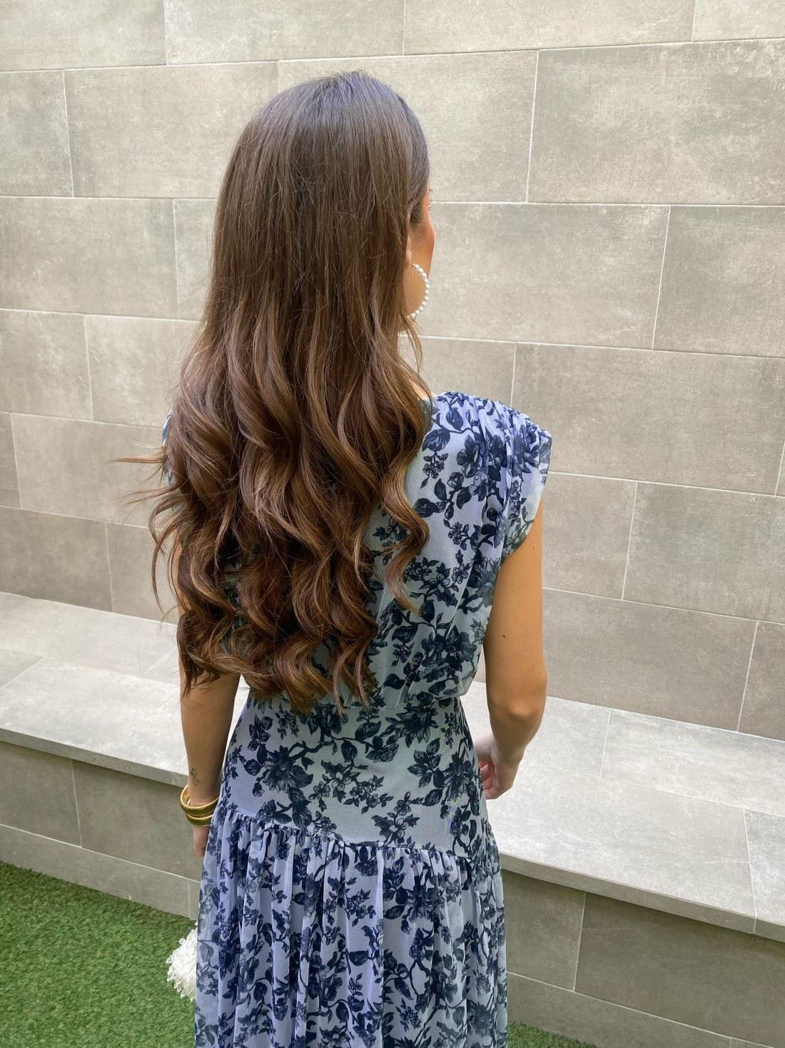 Floral Print Mesh Sleeveless Maxi Dress