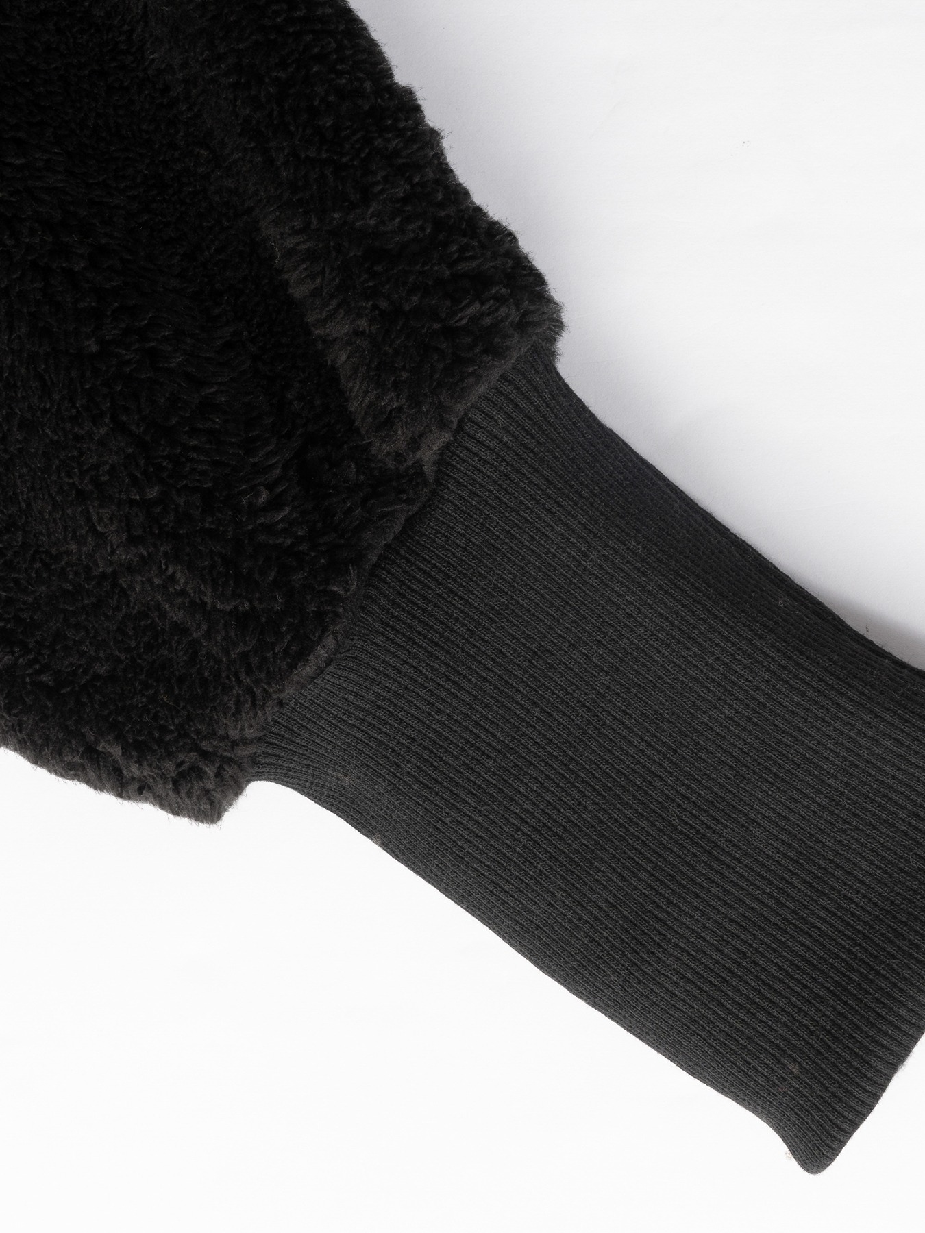 Collision-colored hooded fleece cardigan for women Loose large warm medium-length coat