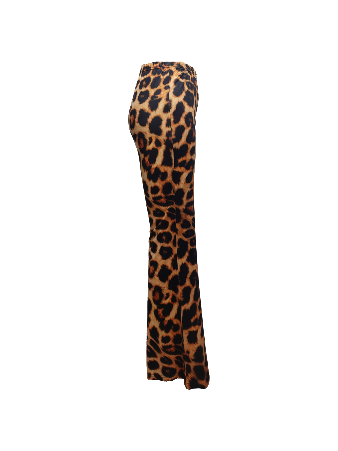 Women's Leopard Print Flare Pants