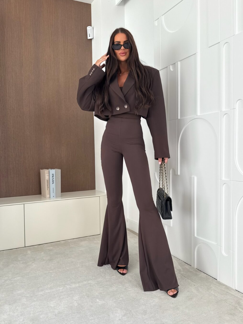 Woman's High Waist Flared Pants
