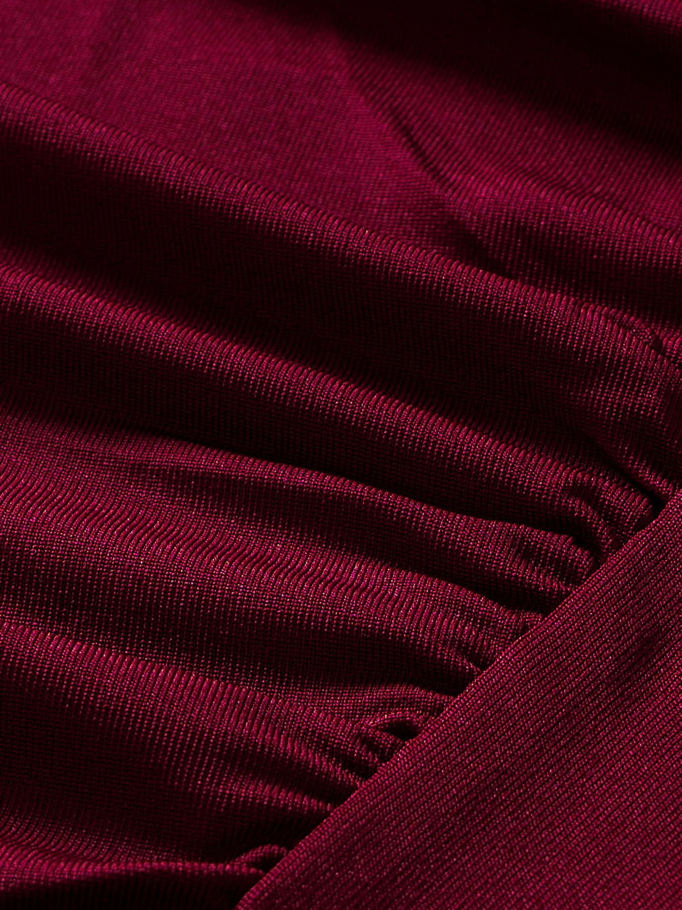 Women's Burgundy Asymmetric Cutout Sleeveless Top