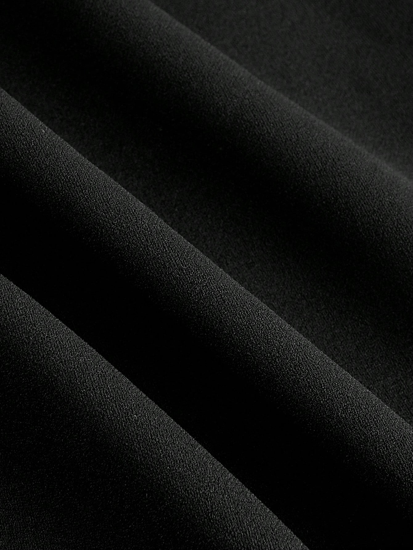 Women's Black Cowl Neck Lace-Insert Wide-Leg Jumpsuit