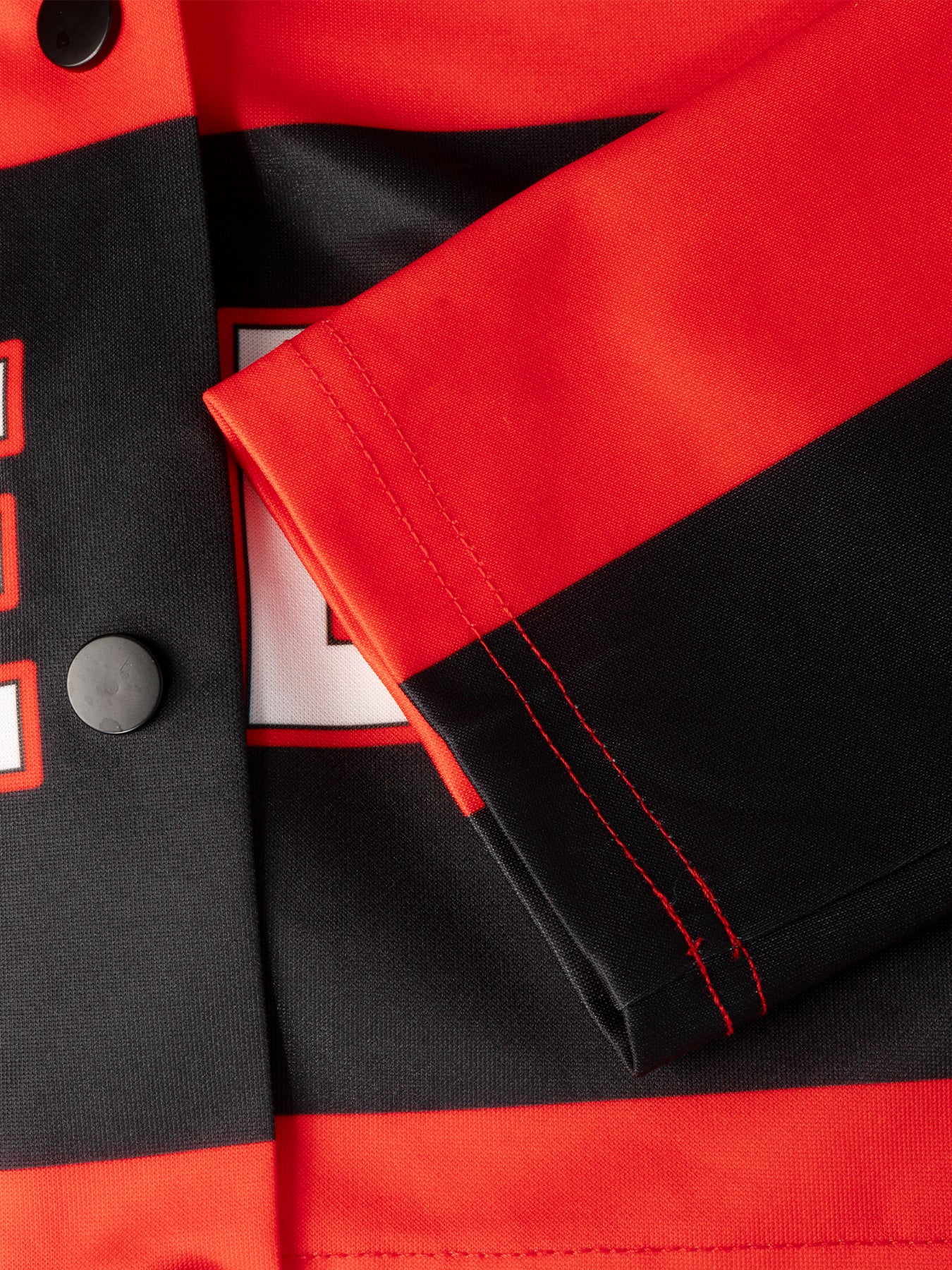 Y2K Digital Print Motocross Jacket - Cropped Streetwear Jacket w/ Distressed Letter Sleeves-Aetheryn