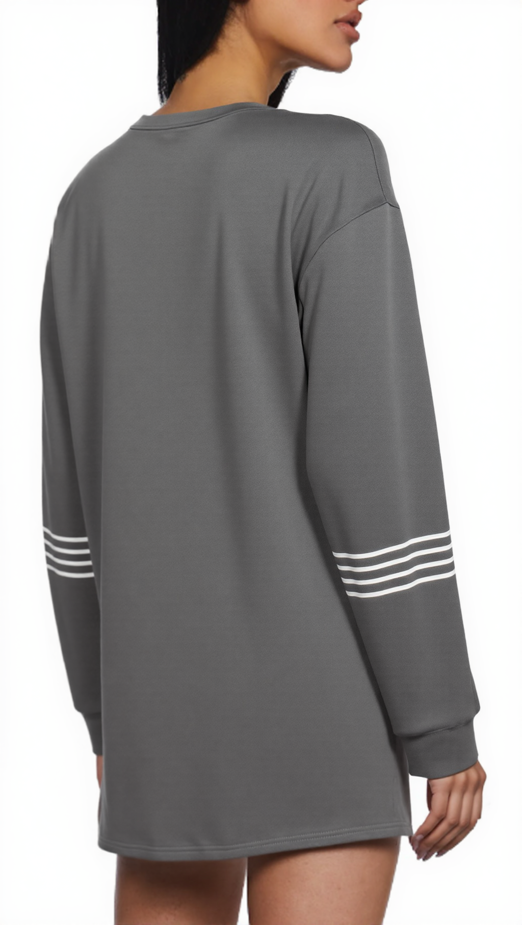 Y2K Distressed Graphic Tee - Grey Oversized Streetwear Top w/ Digital Letter Print-Aetheryn