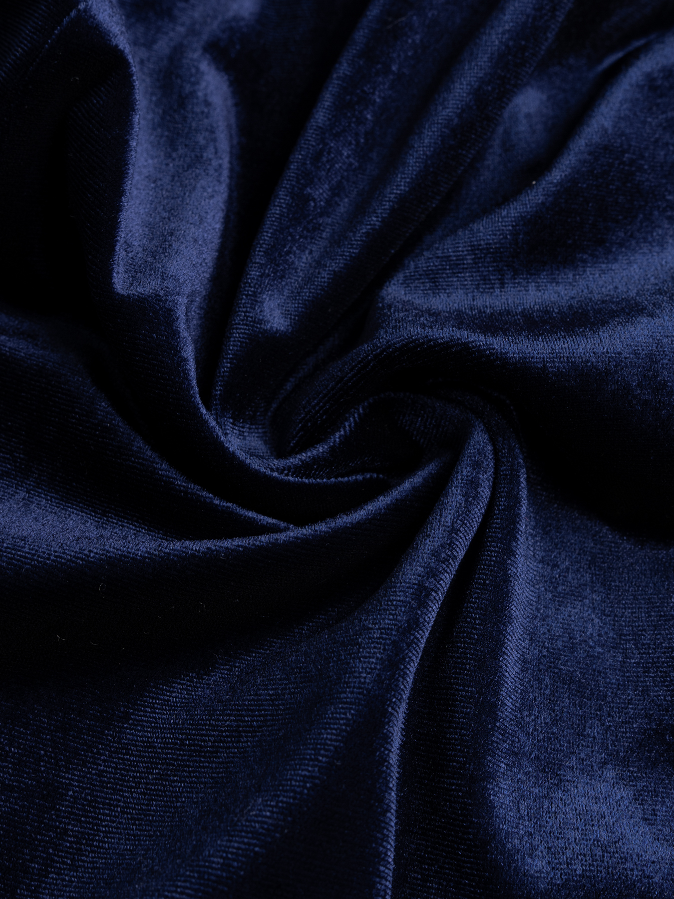 Woman's Navy Blue Velvet Mock Neck Sheer Puff Sleeve Mermaid Maxi Dress