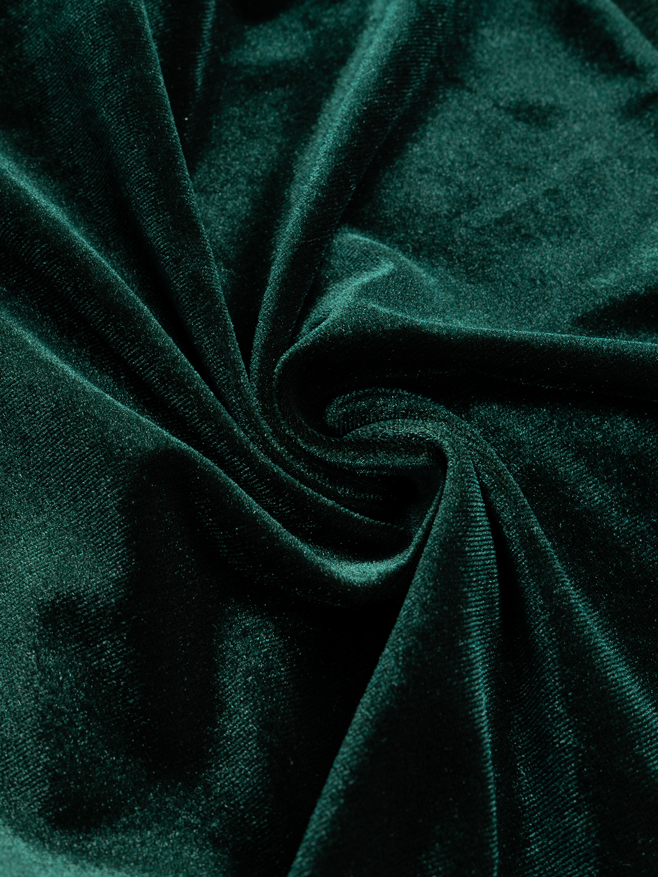 Woman's Dark Green Velvet Square Neck Bow Belt Lace Slit Maxi Dress