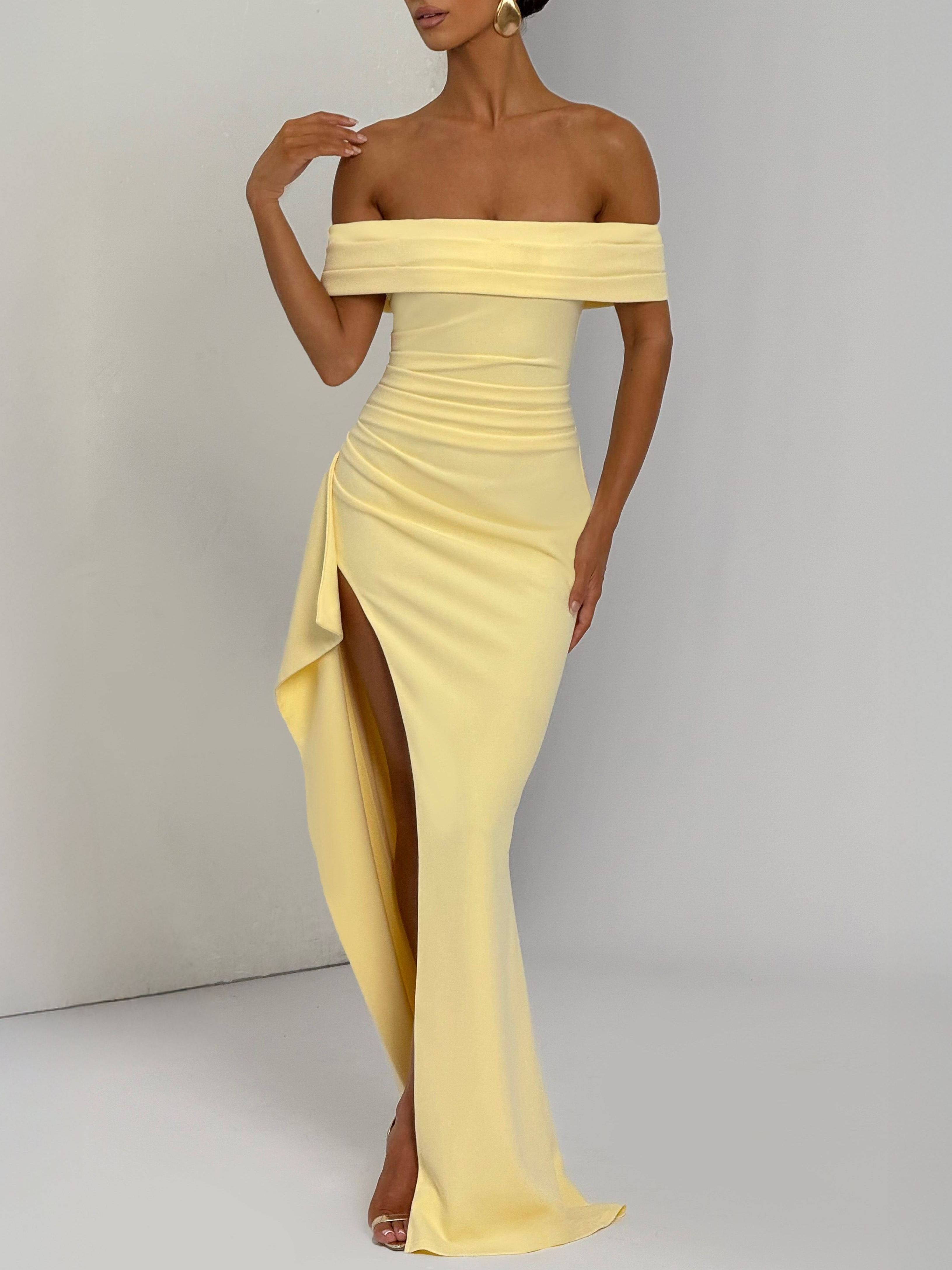 Joyce Maxi Dress - Lemon