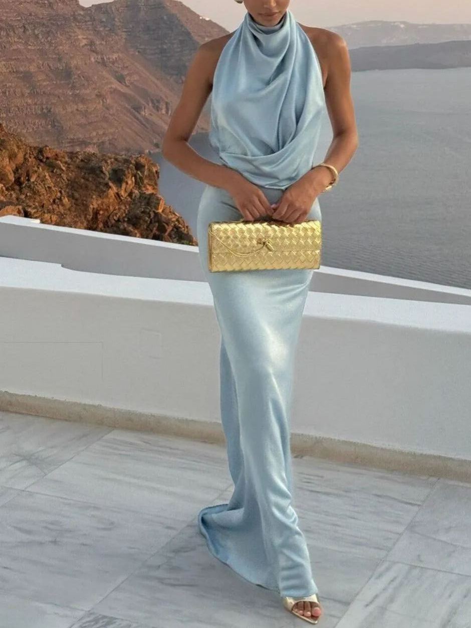 LONG BLUE DRESS