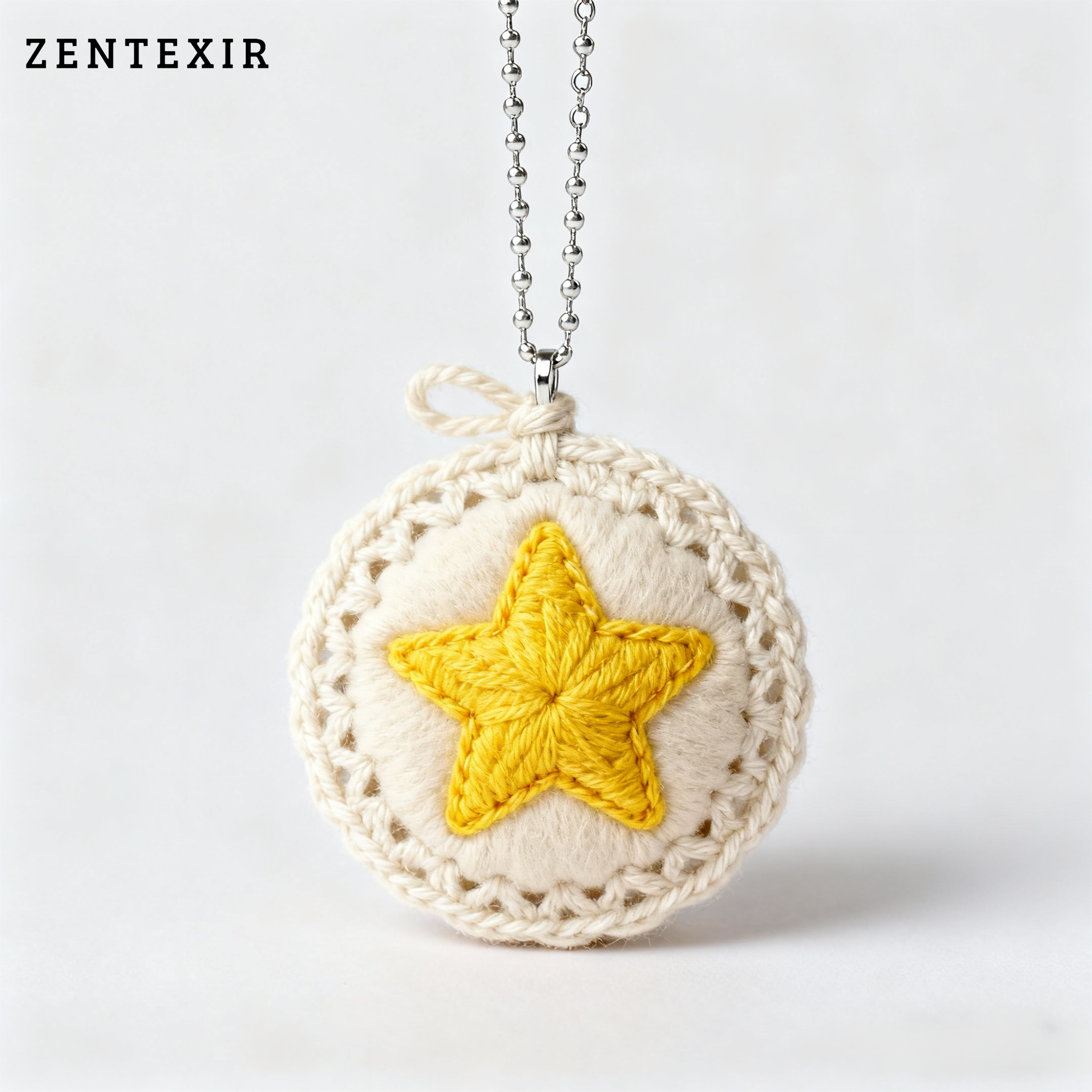 DIY handgewebter gehäkelter Sternanhänger