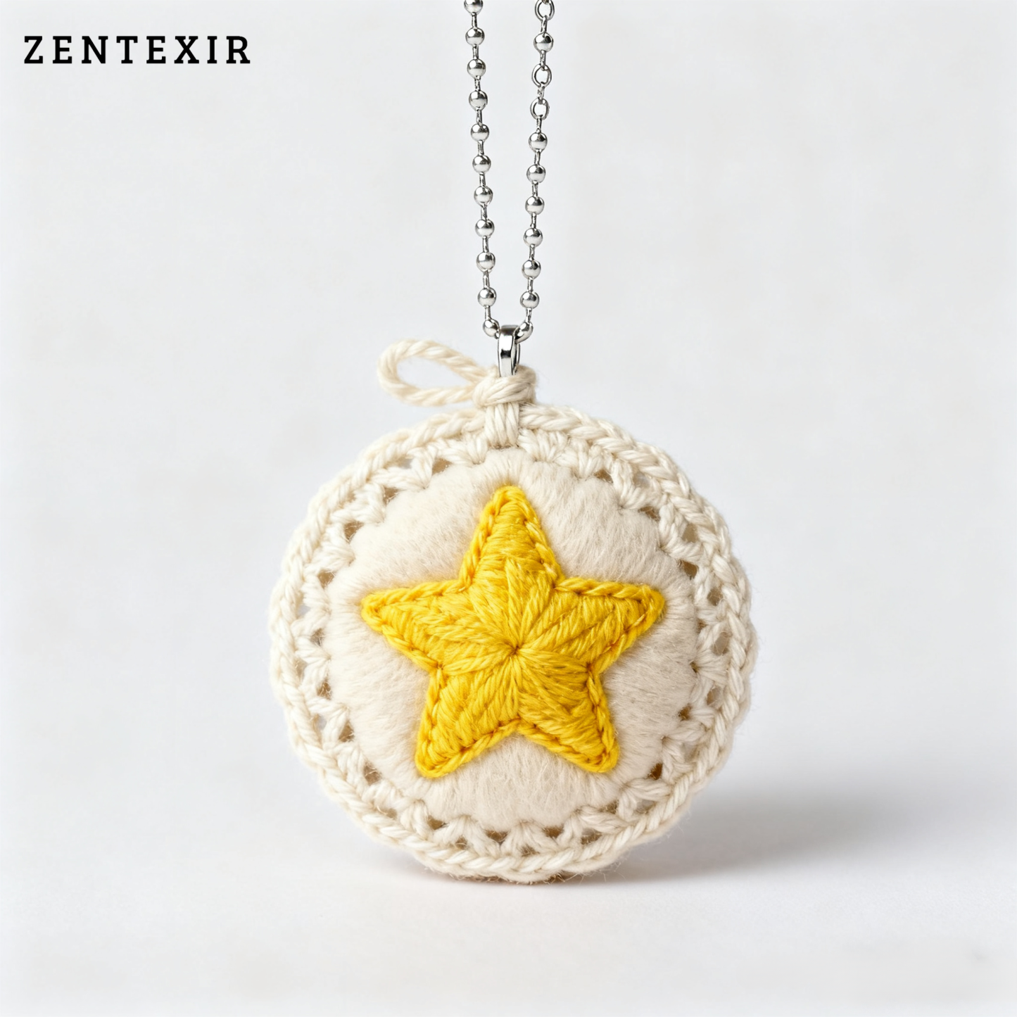 DIY handgewebter gehäkelter Sternanhänger