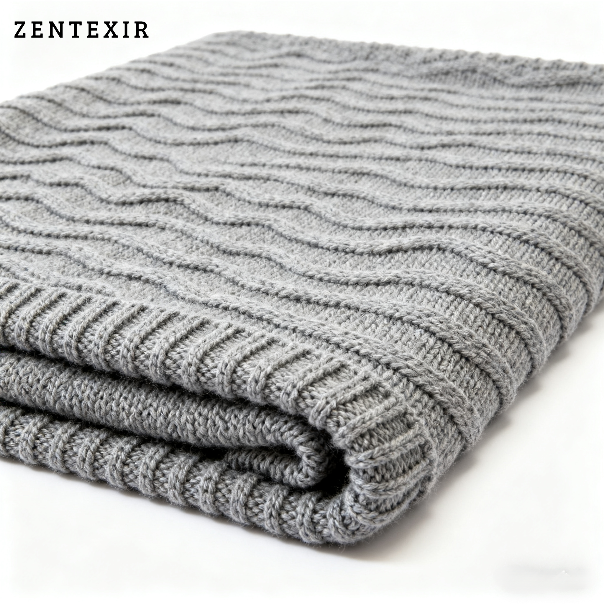 Neue modische Strickdecke mit Quaste