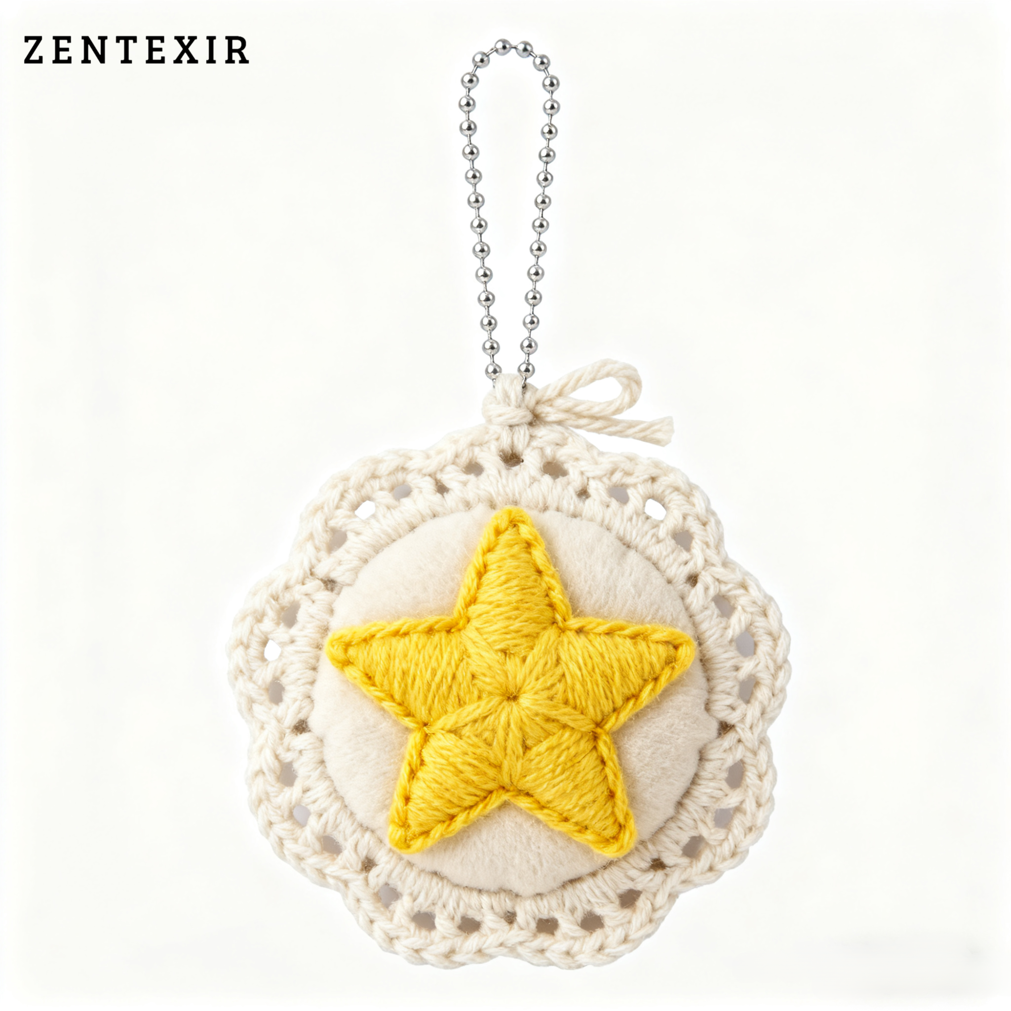 DIY handgewebter gehäkelter Sternanhänger