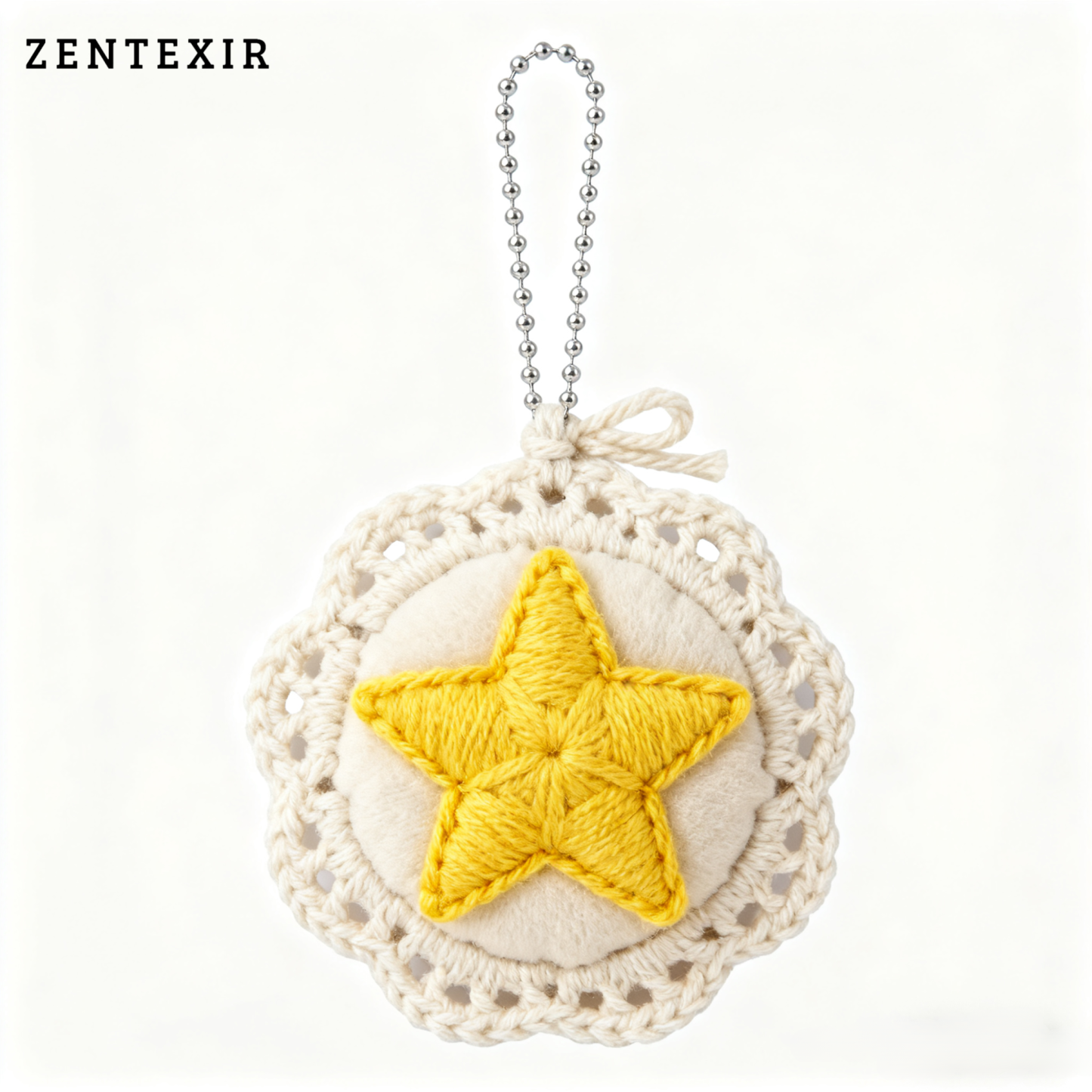 DIY handgewebter gehäkelter Sternanhänger