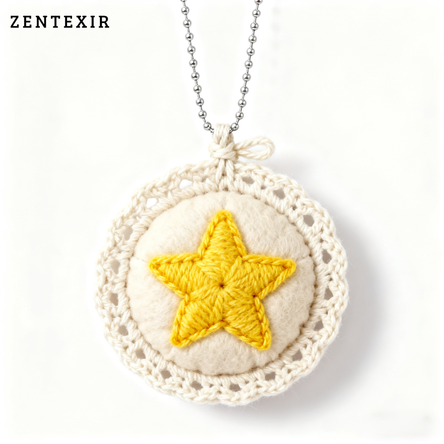 DIY handgewebter gehäkelter Sternanhänger