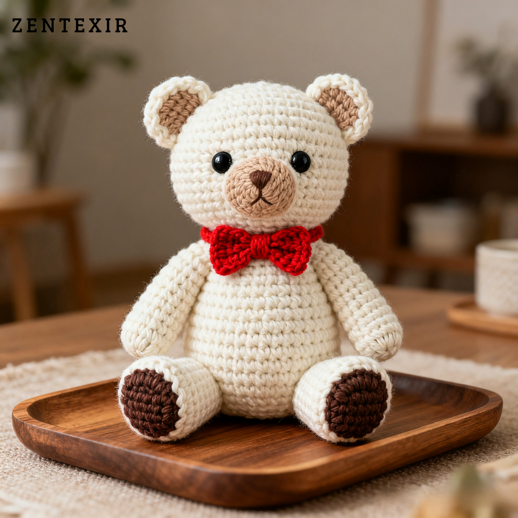 Stricken im Puppenbär-Stil, Garn häkeln