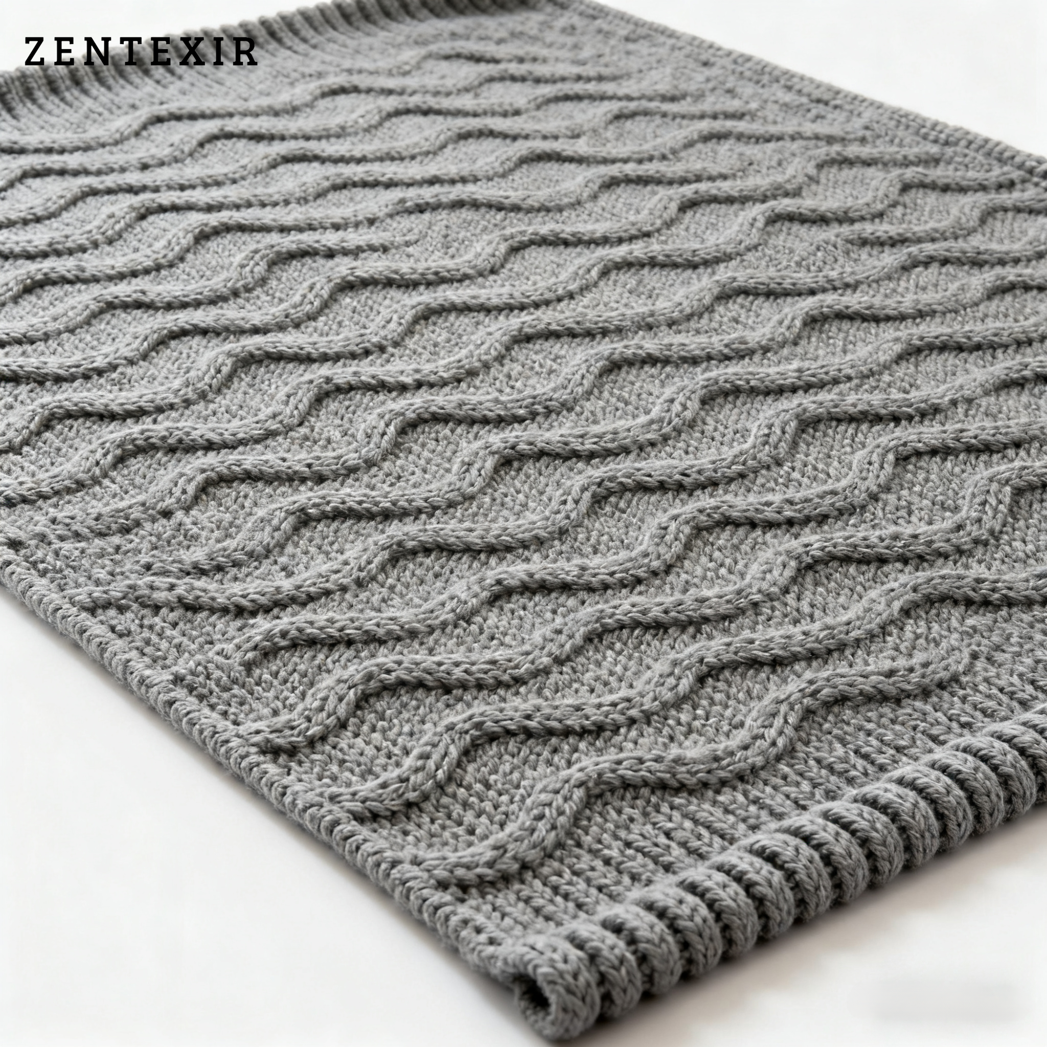 Neue modische Strickdecke mit Quaste