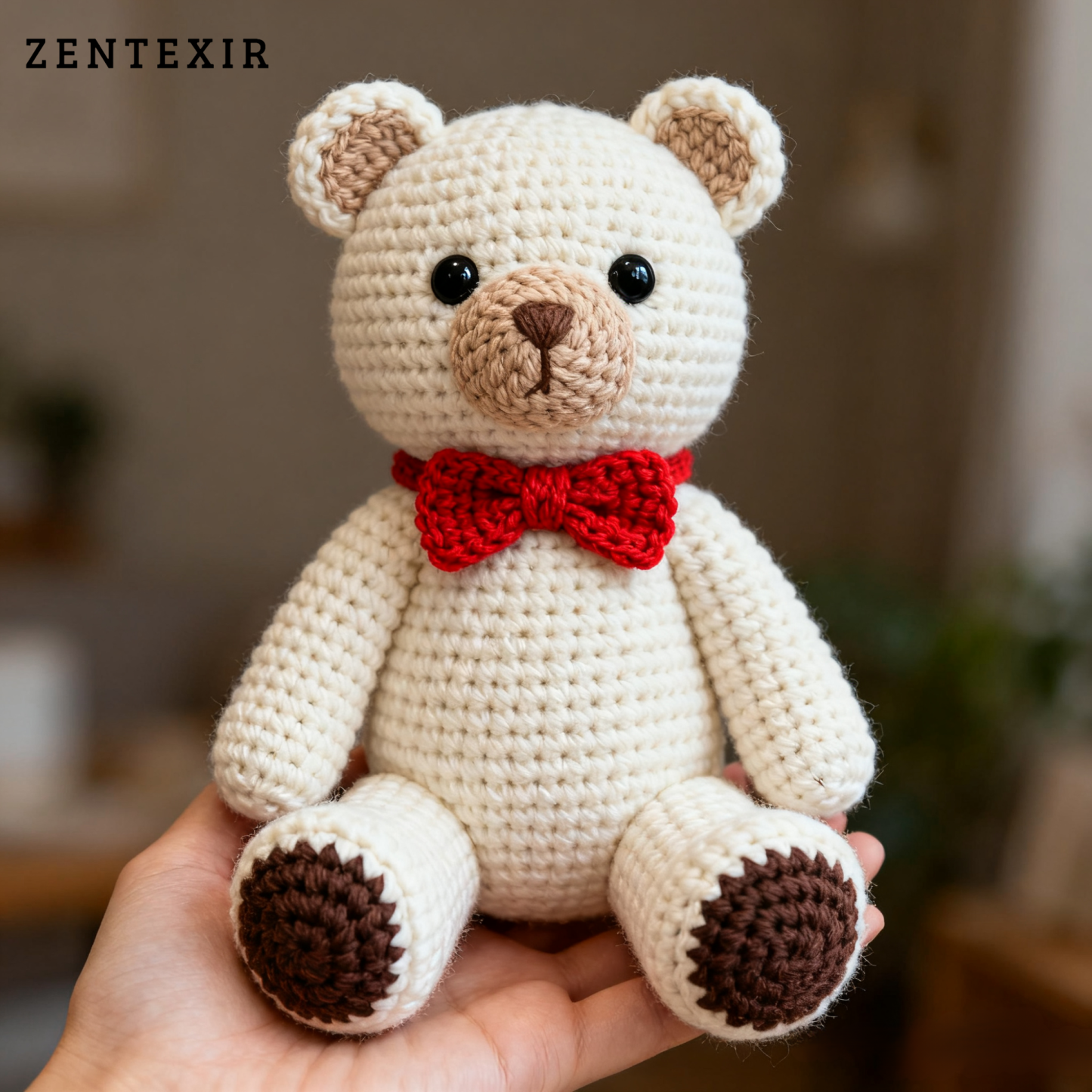 Stricken im Puppenbär-Stil, Garn häkeln