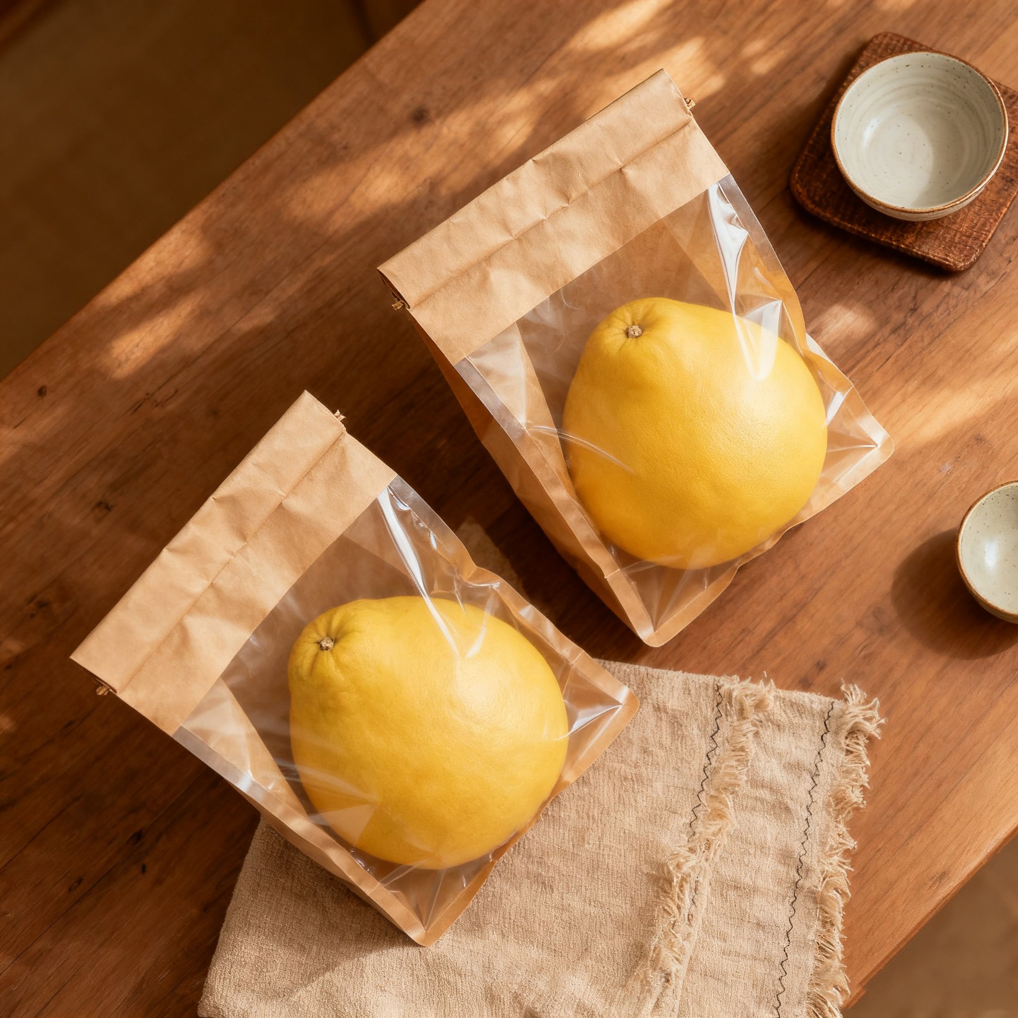 Thin peel and juicy pomelo fruit in 2-pack