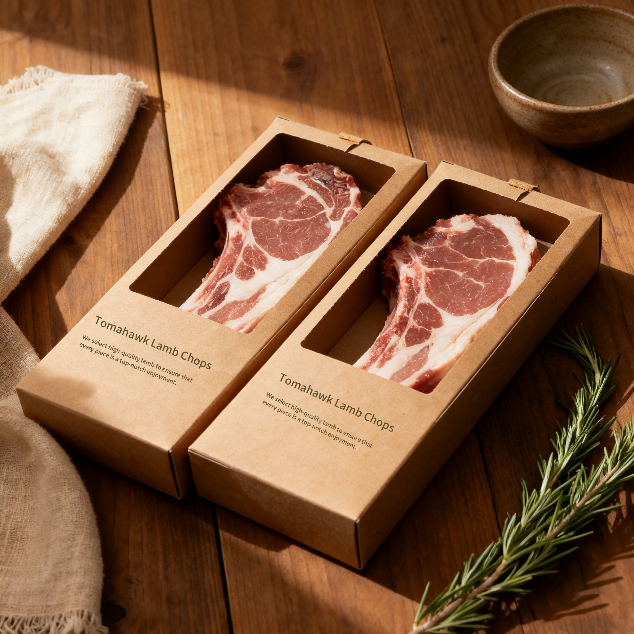 Captive Lamb Meat Gift Box Set of 2 premium packaging