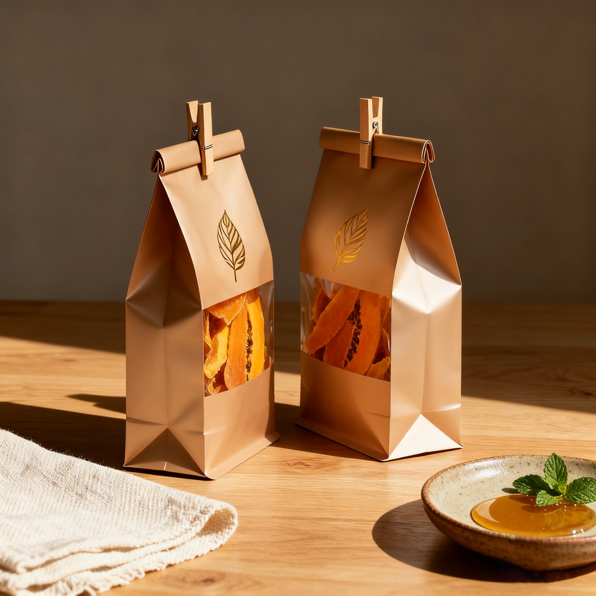 Delicious and Nutritious Dried Papaya 2-Pack packaging front view