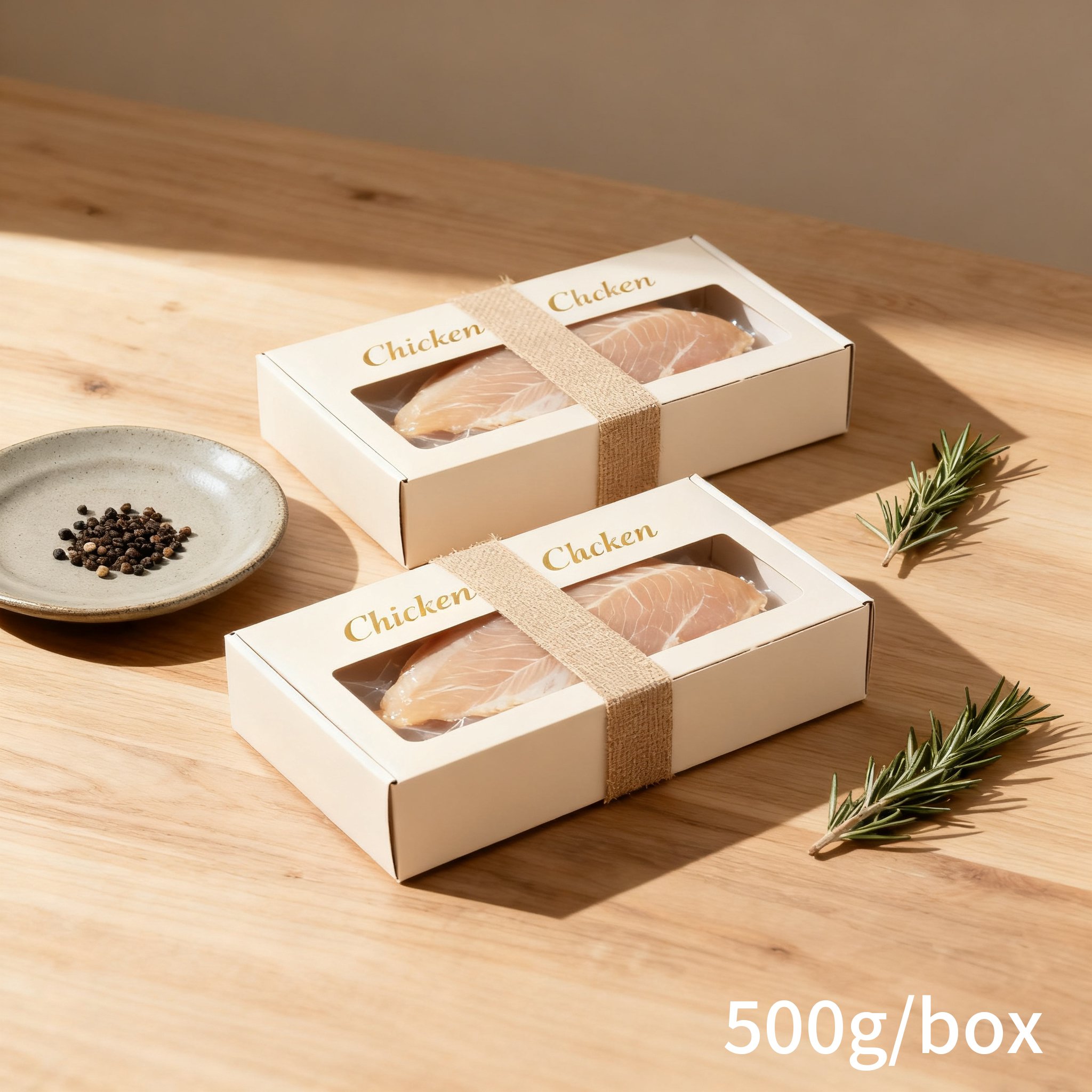 Close-up of Premium Fresh Pork Duo Pack meat texture