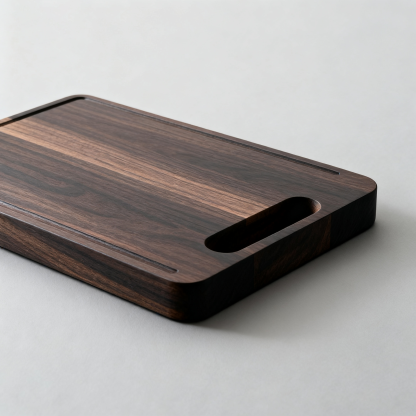 Schickes Schneidebrett aus Schwarz-Nussbaumholz