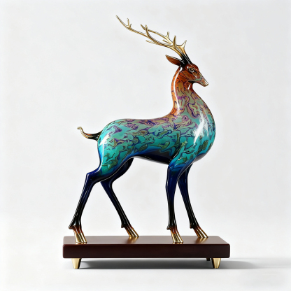 Bunte Hirschkunst-Ornamente