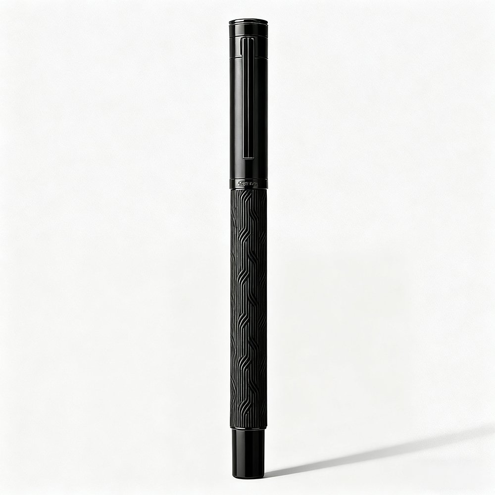 Nahaufnahme des Obsidian Classic Texture F&uuml;llfederhalters