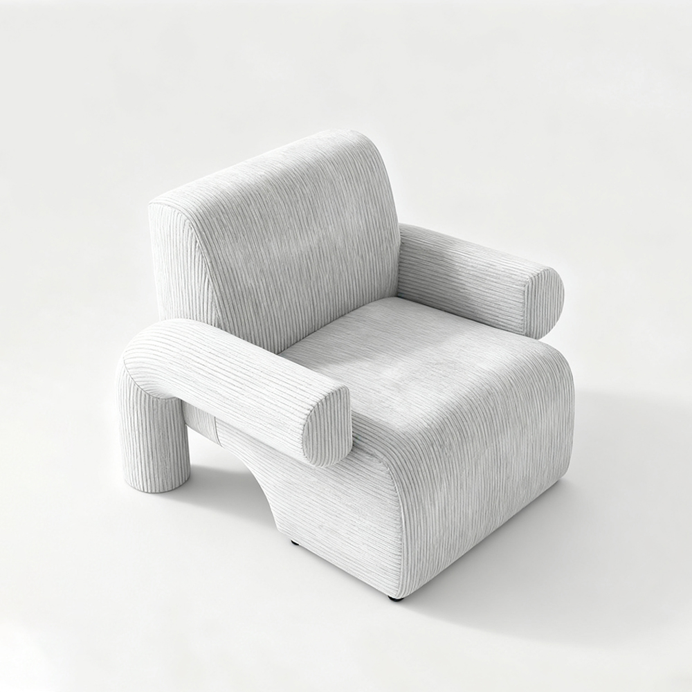 Einzelsofa aus Wollstoff