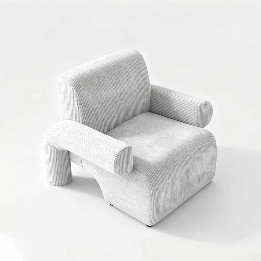 Einzelsofa aus Wollstoff