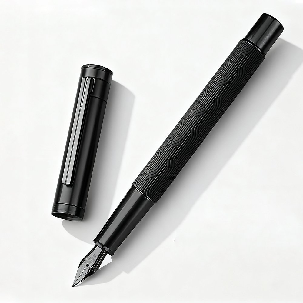 F&uuml;llfederhalter Obsidian Classic Texture auf Schreibtisch