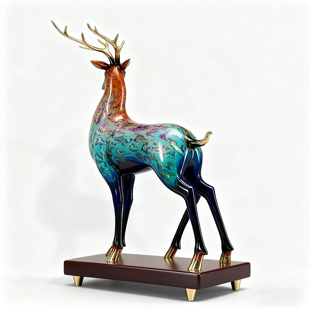 Bunte Hirschkunst-Ornamente