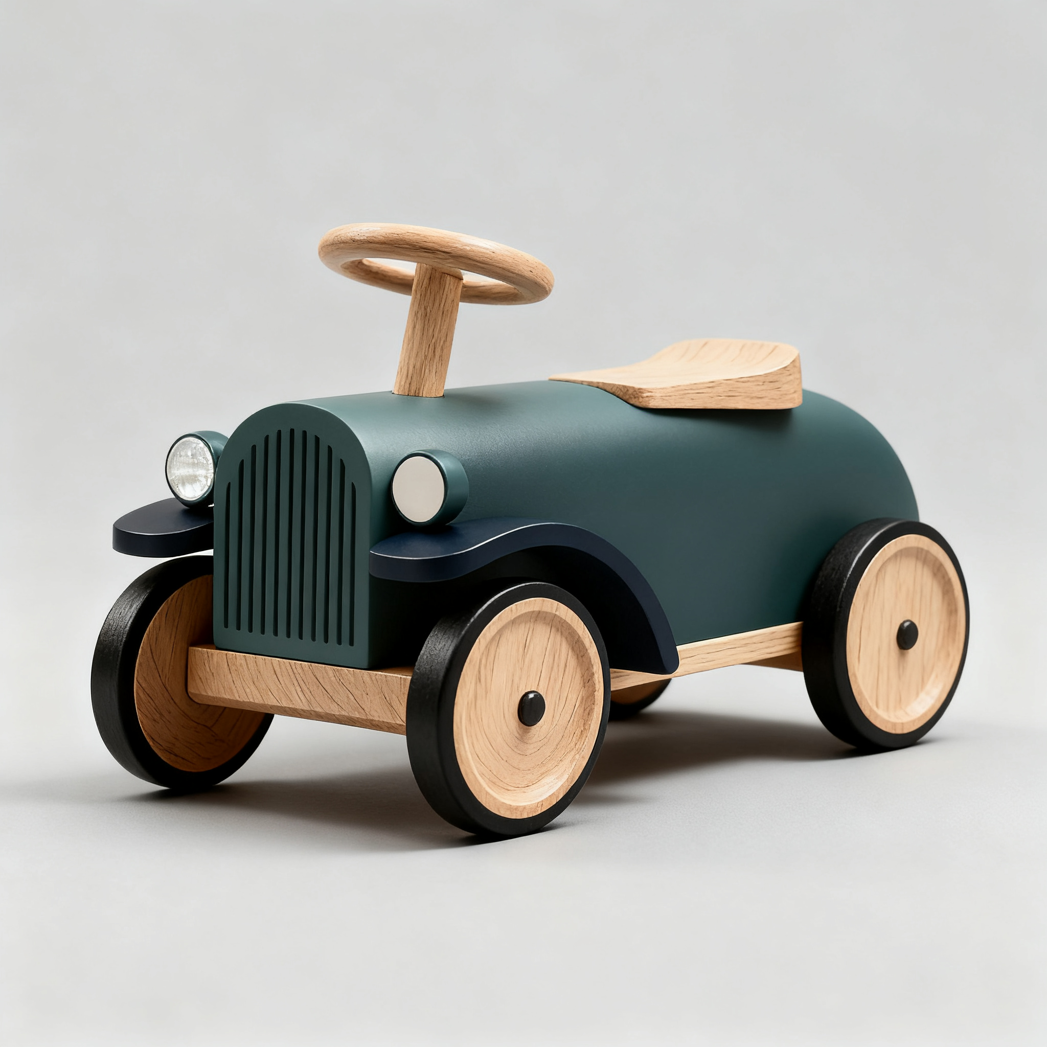 Nostalgisches klassisches Holzspielzeug-Rutschauto