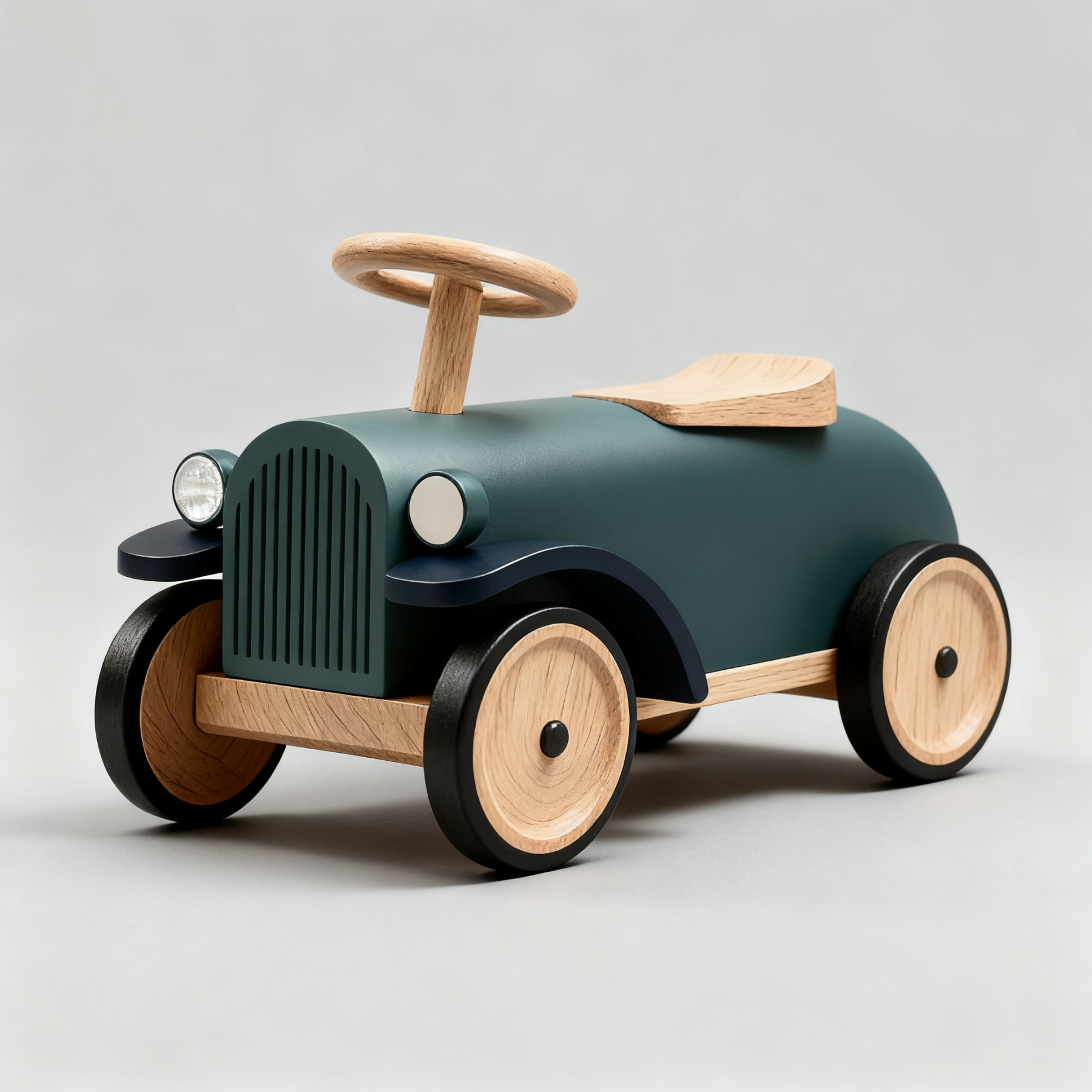 Nostalgisches klassisches Holzspielzeug-Rutschauto