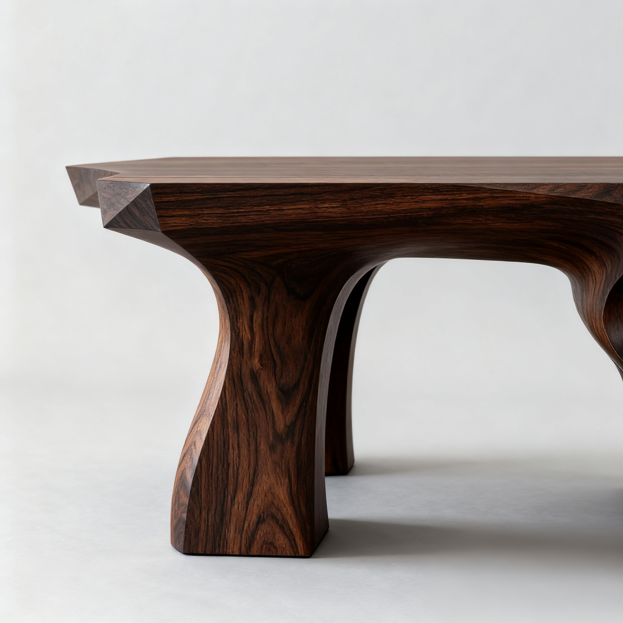 Wohnzimmertisch mit Fließenden Kurven