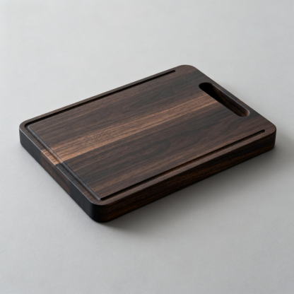 Schickes Schneidebrett aus Schwarz-Nussbaumholz