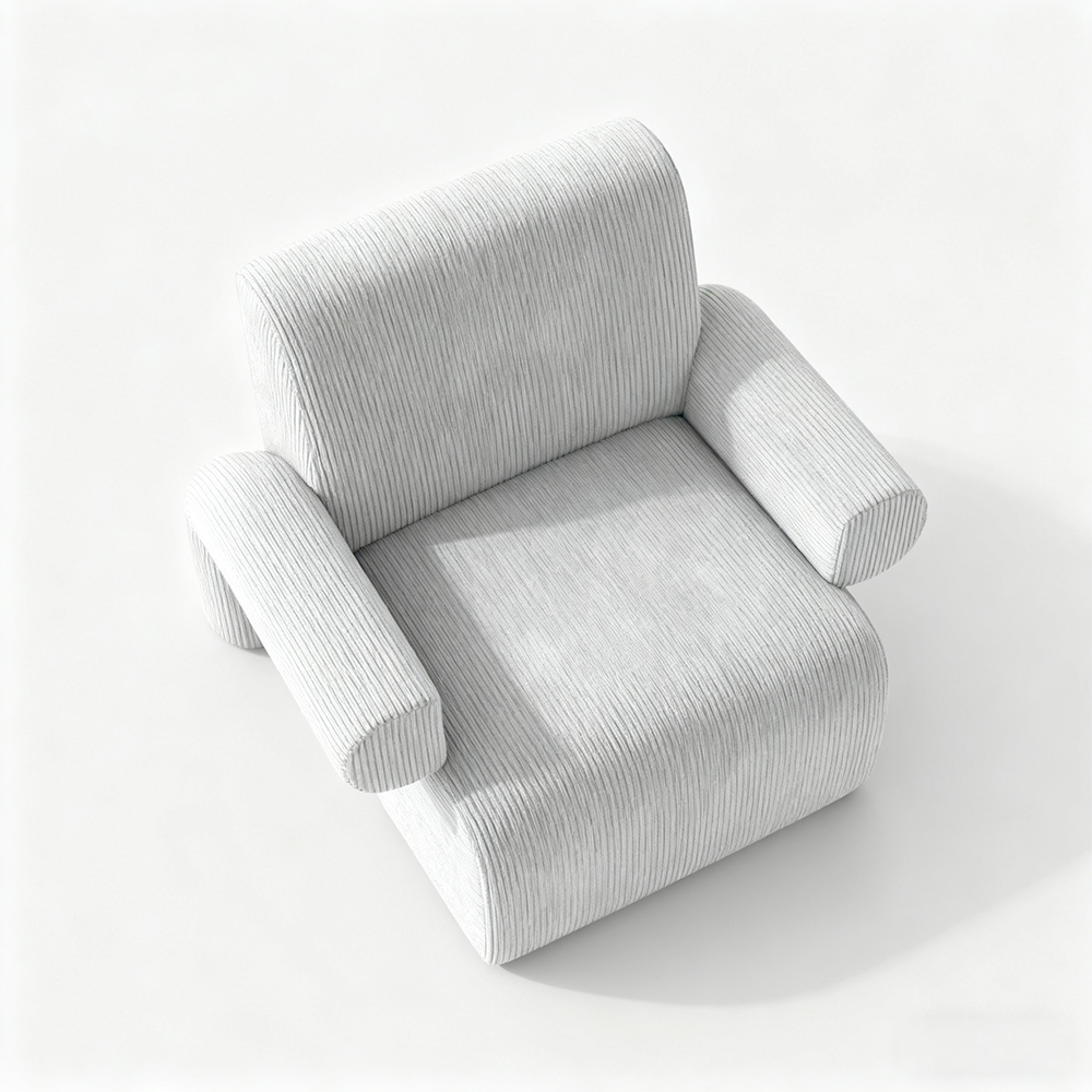 Einzelsofa aus Wollstoff