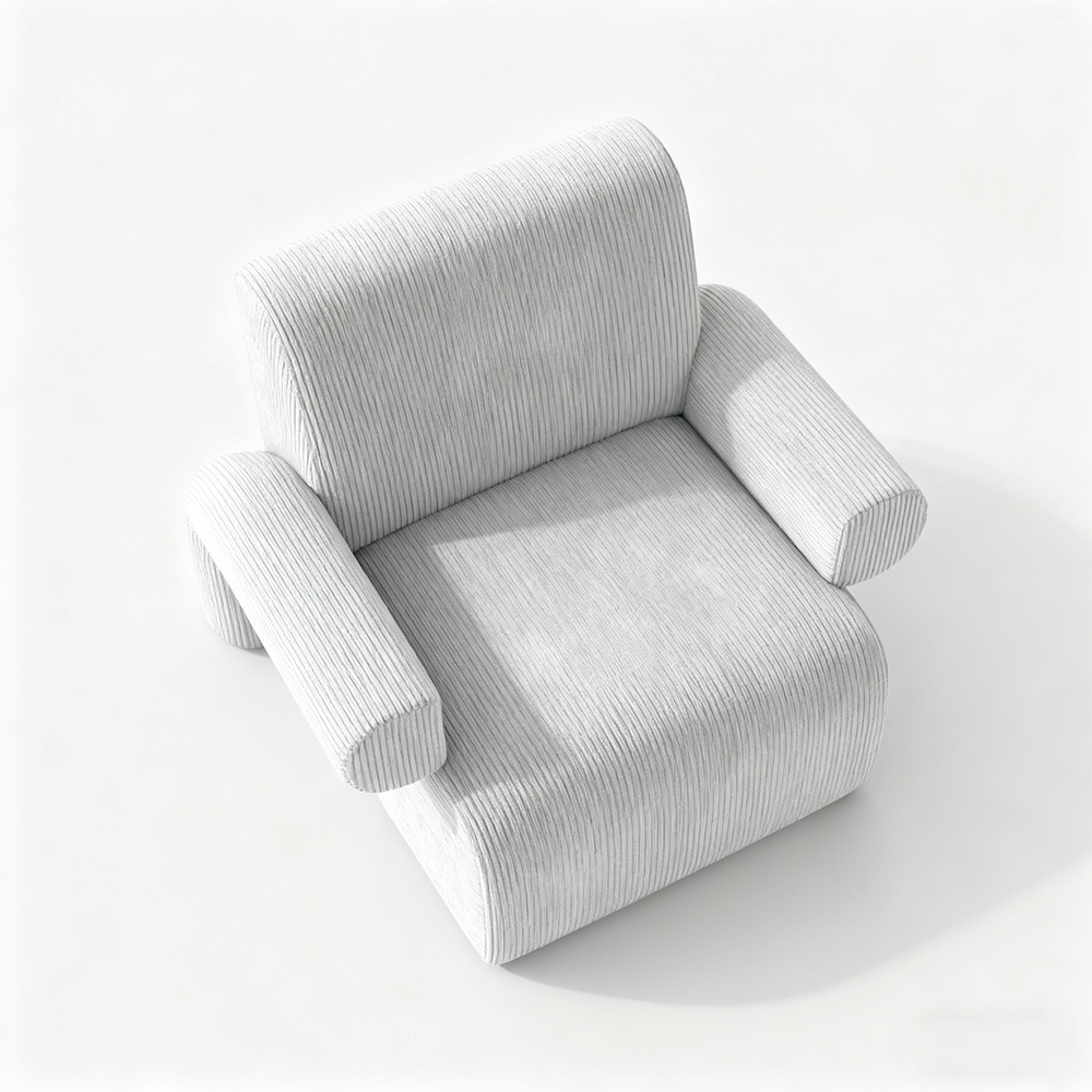 Einzelsofa aus Wollstoff