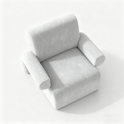 Einzelsofa aus Wollstoff