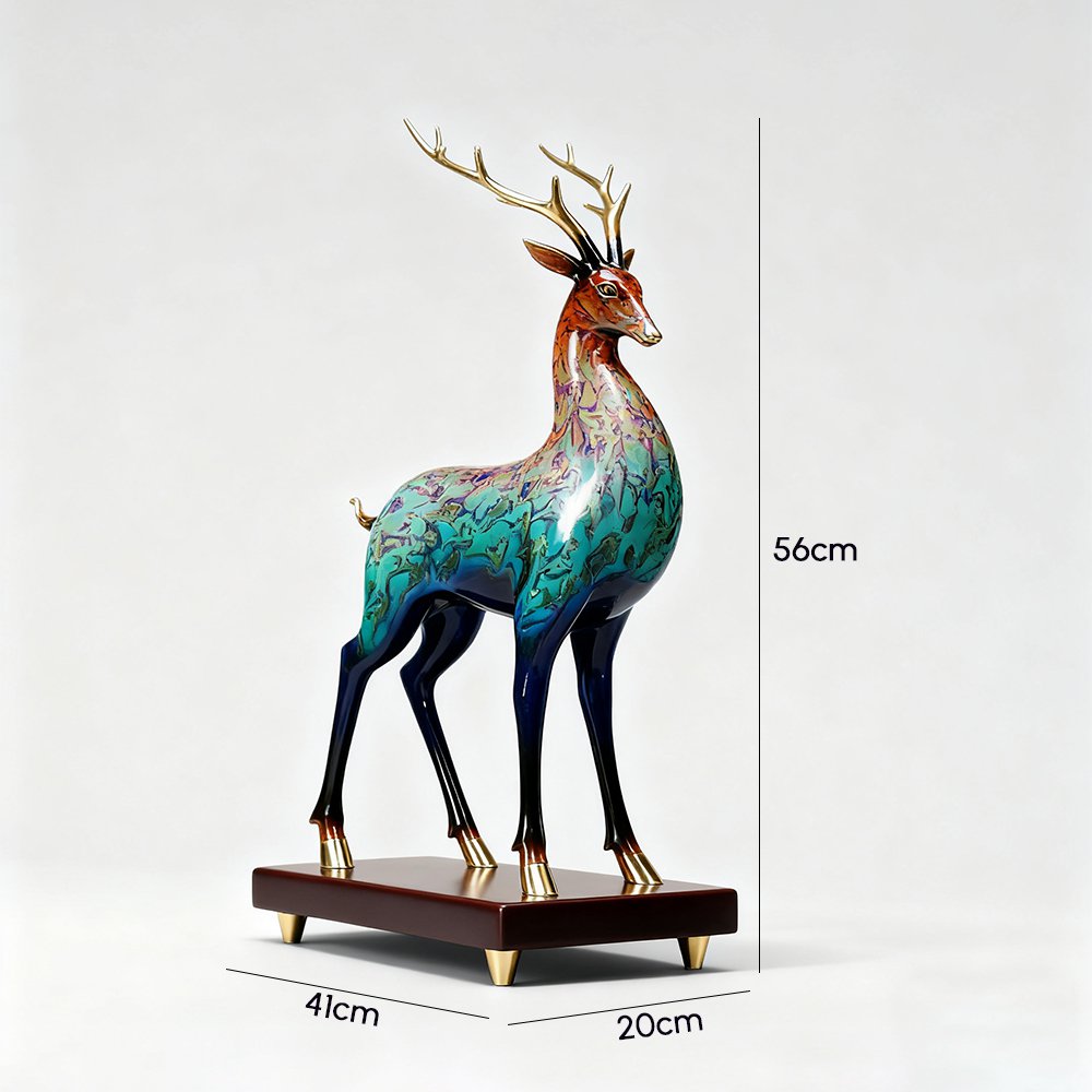 Einzigartiges Hirschkunst-Ornament f&uuml;r den Weihnachtsbaum