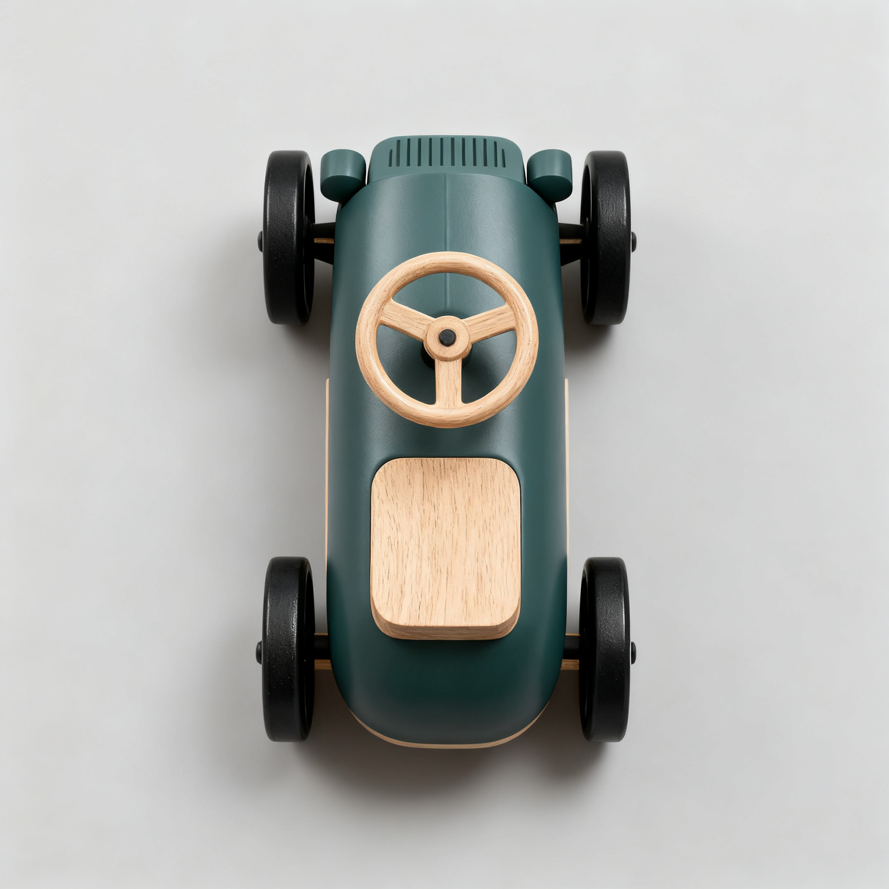 Nostalgisches klassisches Holzspielzeug-Rutschauto