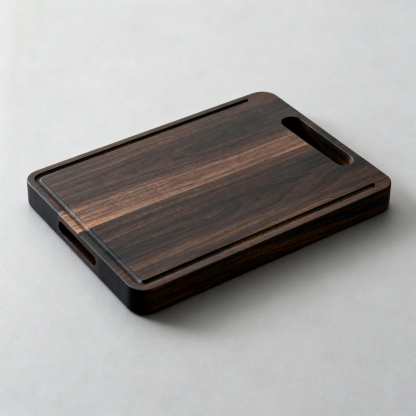 Schickes Schneidebrett aus Schwarz-Nussbaumholz