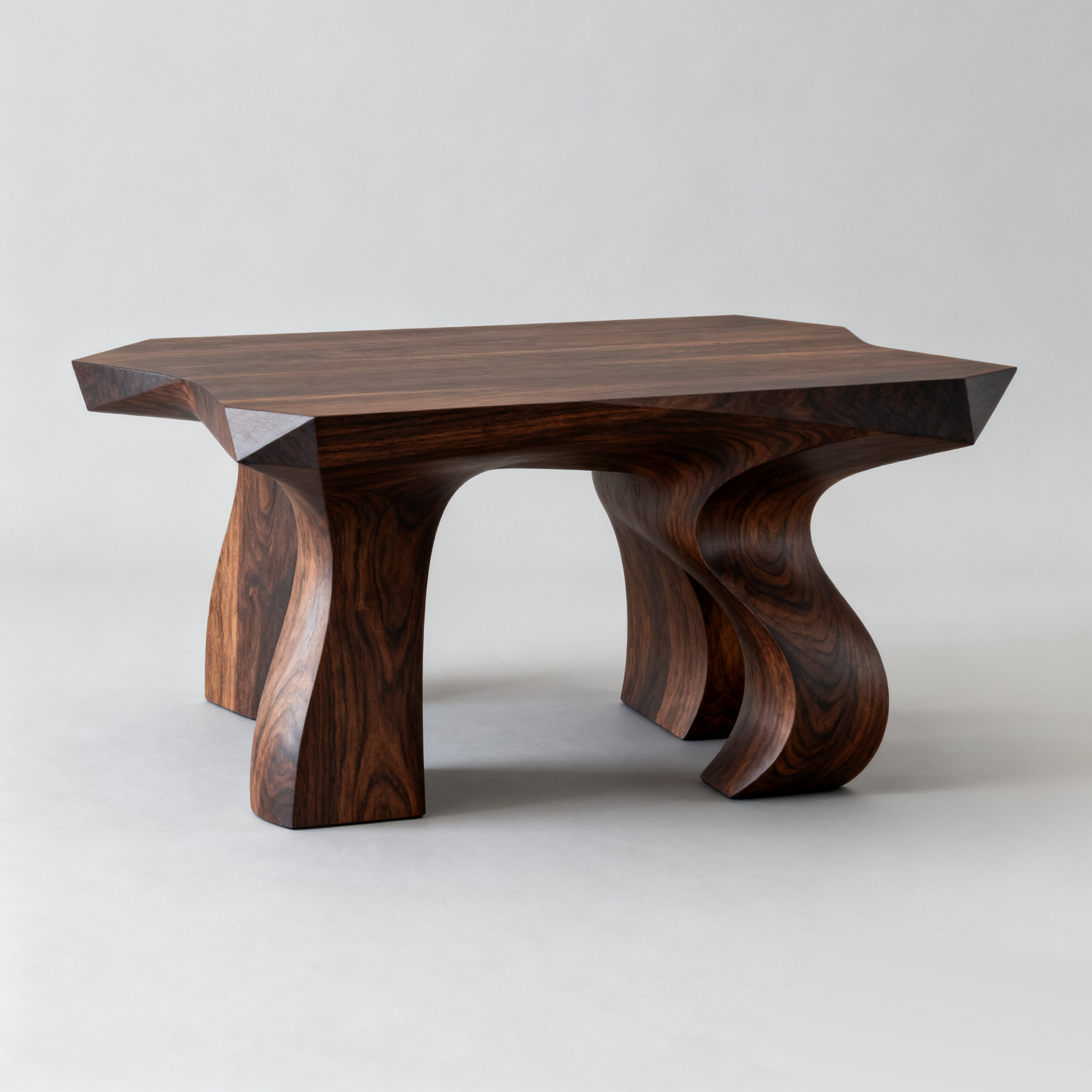 Wohnzimmertisch mit Fließenden Kurven