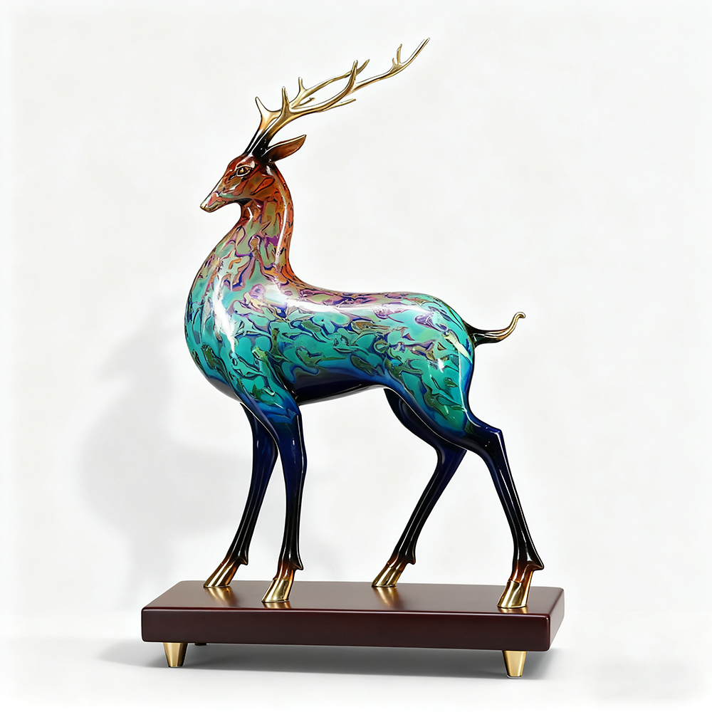 Bunte Hirschkunst-Ornamente