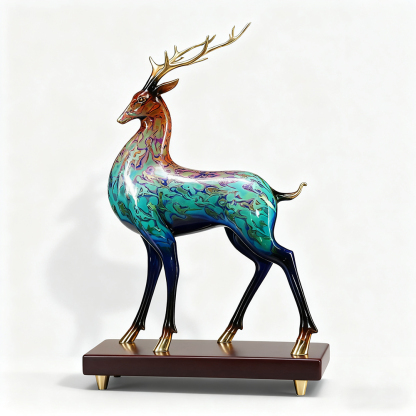 Bunte Hirschkunst-Ornamente